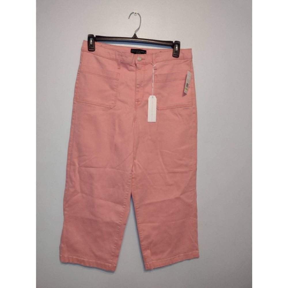 Sanctuary Denim Size 30 Papaya High Rise Wide Leg Crop Non Conformist
